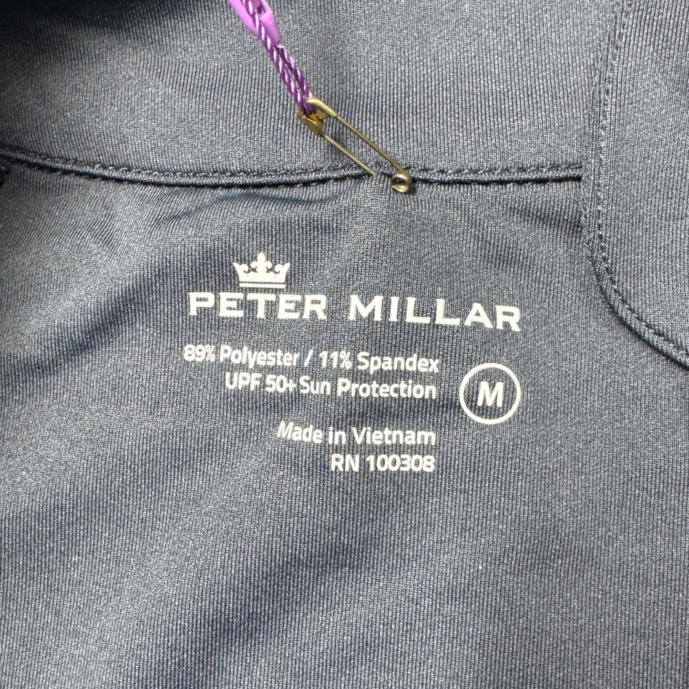 NWT Peter Millar Women’s Company Embroidered Lauren Black Full Zip Jacket Medium - Picture 14 of 14